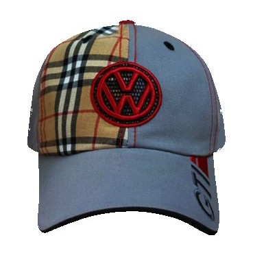 Pro Style Cap w/Plaid Design