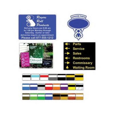 Engraved Plastic Sign (Up to 560 Square Inch)