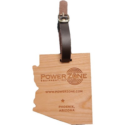 Hardwood State Luggage Tags