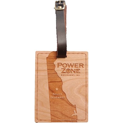Hardwood State Luggage Tags