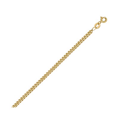 18" 18K Gold Curb Necklaces - 2.4 gm