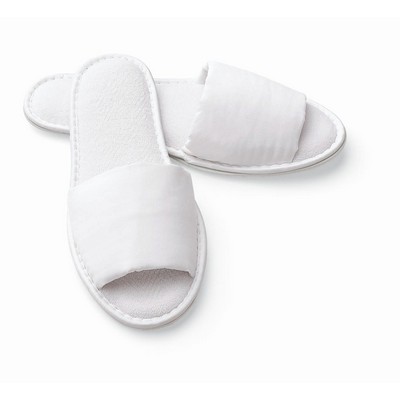 Woman's Open Toe Microfiber Slipper(Overseas - Embroidered)