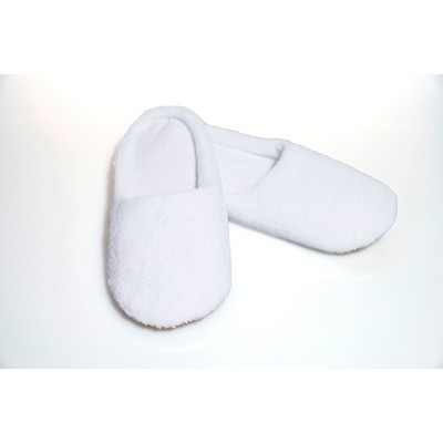 Women's Closed Toe Slip on Micro Terry w/Felt Sole(Overseas - Embroidered)