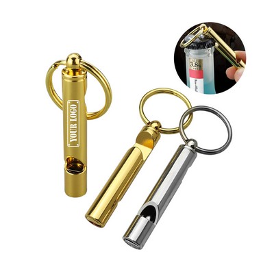 3" 1 Whistle Bottle Opener Key Chain
