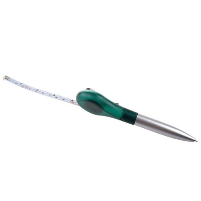 Plastic Pen with Tape Measure