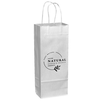Recycled White Shopping Bags – 5.5"x3.25"x13"