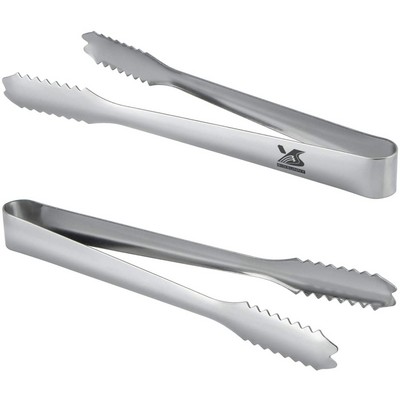 Durable Stainless Steel Ice Tongs 8"