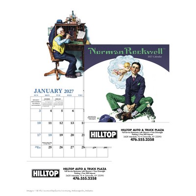HotLine® Products Norman Rockwell Mini Calendar