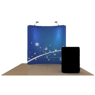 8' OneFabric® Curved Frame Graphic Kit w/End Panels