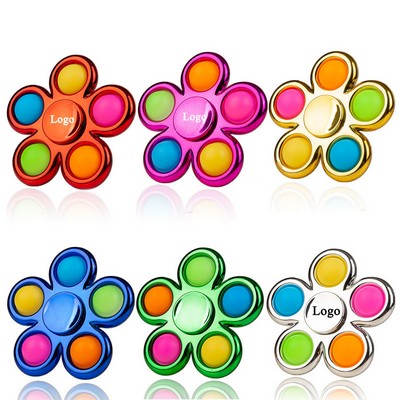 Fingertip Decompression Push Bubble Spinner Toy