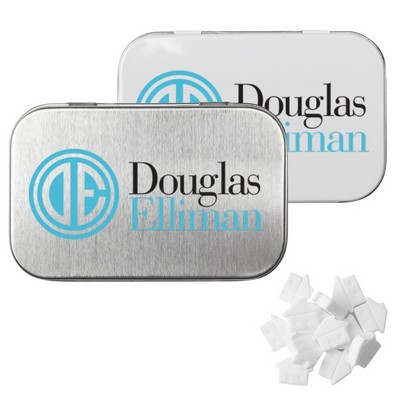Rectangular Tin with House Shaped Mints