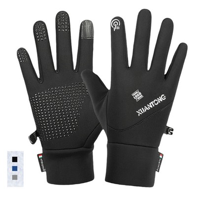 Anti-Slip Silicone Gel Winter Thermal Gloves
