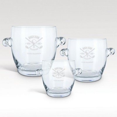 6" Crystal Coronet Ice Bucket