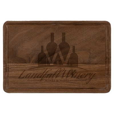 Walnut Cutting Board with Drip Ring