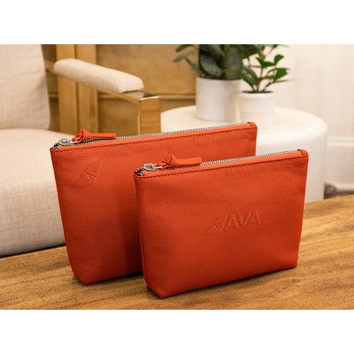 Real Leather Gusset Pouch (Small)