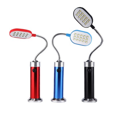 15 LED Aluminum Alloy Eye Protection Desk Lamp With Flexible Tube And Magnetic Base