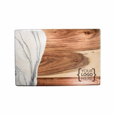 Acacia Breadboard Marble