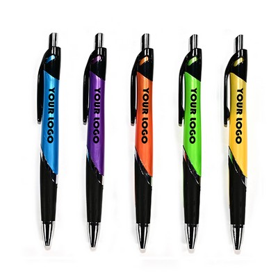 Promotional Plastic Ballpoint Pen Press Ballpoint Pen with Custom Logo