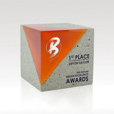 Cube Award Resin Concrete - Atlas