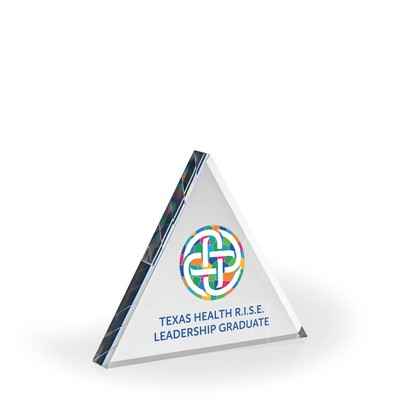Triad Acrylic Paperweight Award - UV Print