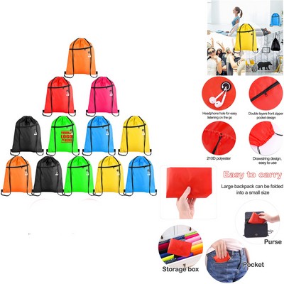 Non-Woven Sports Pack w/Front Zipper