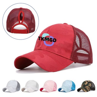 Womens Ponytail Hat Baseball Cap