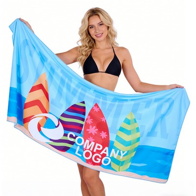 Dye-Sublimation Microfiber Beach Towel