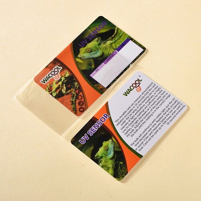 Rectangle Shape UV Exposure Test Meter Card/Glasses Lens Test Card