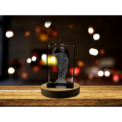 Athena Greek Goddess of War and Wisdom 3D Crystal Trophy Award