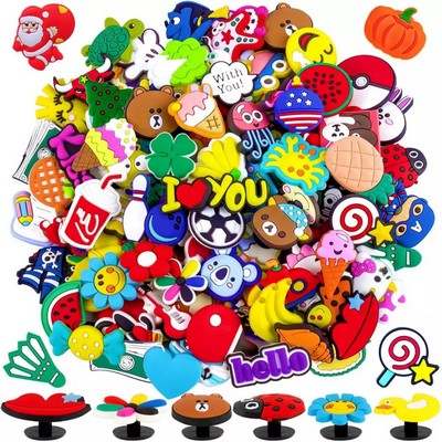 Full Color PVC Shoes Charm Accessories