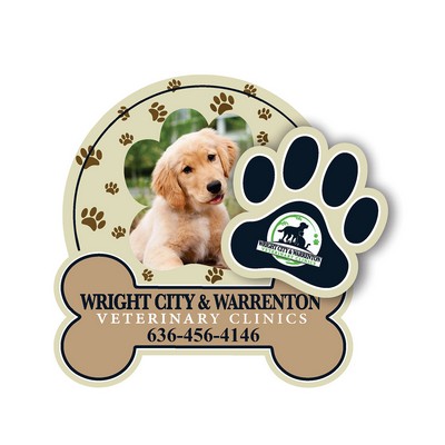 Picture Frame Magnet-5"X5.25" With Paw Cut Out-15Mil-Full Color