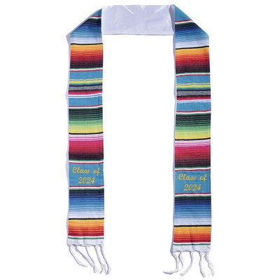Blank Blue Serape Preferred Stole