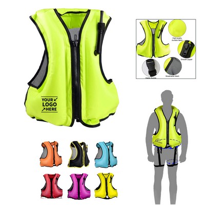 Portable Inflatable Swim Vest