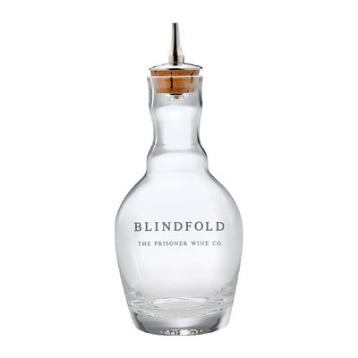7.4oz. Glass Bitters Bottle Genie Design