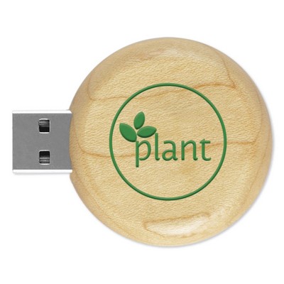USB 2.0 Eco Round Wood Drive™ ER