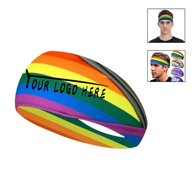 LGBT Rainbow Headband for Sports