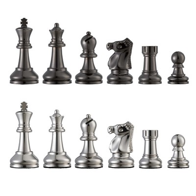 Metal Ultimate Chess Pieces, 3.75" king