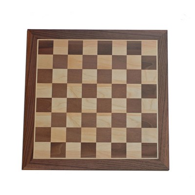 Classic Walnut Chess Board - 12"