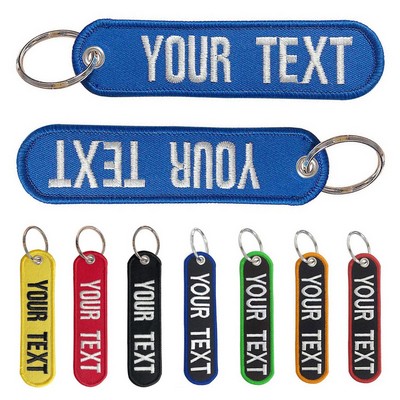 Custom Embroidery Keychain Tags