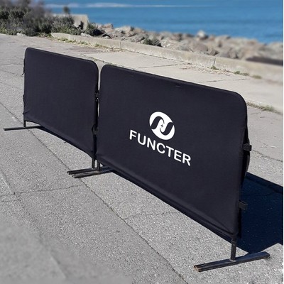 79" Fence Cover Trade Show Crowd Control Barrier Cover 6.5'