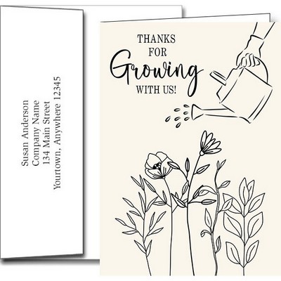 Customer Appreciation Greeting Cards w/Imprinted Envelopes
