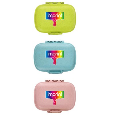 Wheat Straw Moisture Proof Pill Box