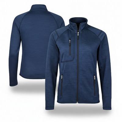 Women's Full Zip Brushed Back Fleece Jacket 8.0 Oz