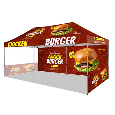 Sublimated Canopy Tent with Walls