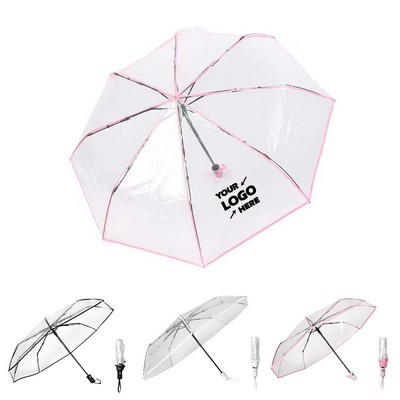 Transparent Folding Full Automatic Umbrella