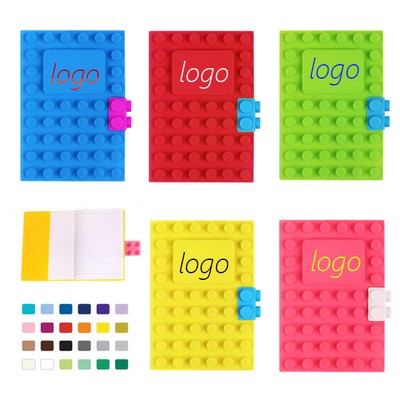 5" X 7"Silicone Notebook W/Building Blocks