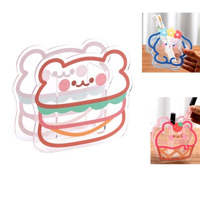 Custom Shaped Acrylic Pen/Pencil Holder