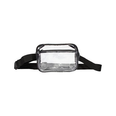 Liberty Bags® Clear Stadium 2-Pocket Fanny Pack/Crossbody Bag