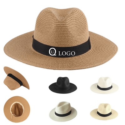 Unisex Travel Straw Panama Hat