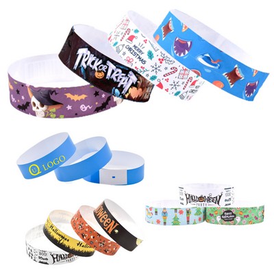 7.95x0.47" Disposable Paper Wristbands